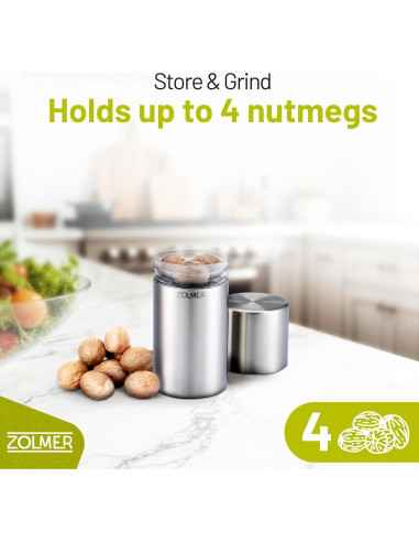 Molinillo de Nuez de Macadamia ZOLMER Acero Inoxidable 258g