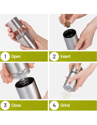 Molinillo de Nuez de Macadamia ZOLMER Acero Inoxidable 258g