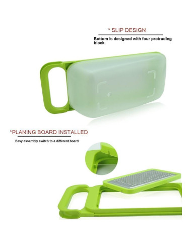Cortador de Verduras TENTA Kitchen 4 en 1 Verde con Almacenamiento