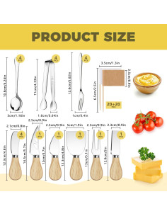Juego de Utensilios de Charcutería Mlurcu - 61 Piezas 2