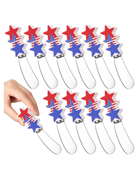 Set de 10 Cuchillos para Untar Queso Sieral - Acero Inoxidable
