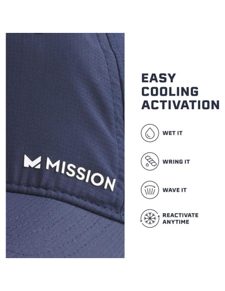 Gorra Cooling MISSION Unisex UPF 50 para Ejercicio