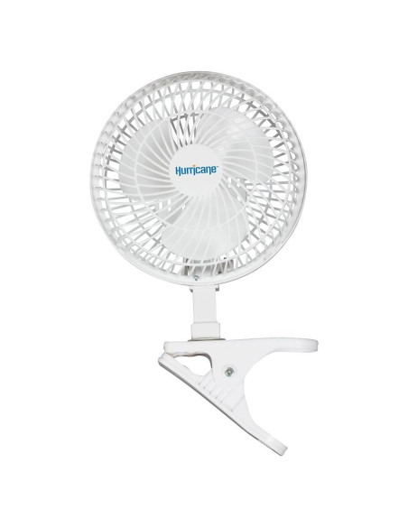 Ventilador de Clip Hurricane 15 cm 2 Velocidades Blanco
