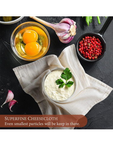 Paños de Queso eFond 3PCS Grado 100 50.8x50.8 cm Reutilizables