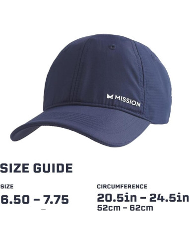 Gorra Cooling MISSION Unisex UPF 50 para Ejercicio