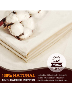 Bolsa de Cerveza de Algodón 100% SCENGCLOS 66x56 cm 2 Pzas 2