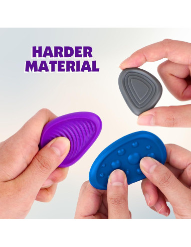 Juguetes Antiestrés KLT - 6 Piedras Texturizadas para Adultos