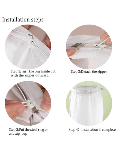 2 PC Bolsas Reutilizables para Filtrar Leche de Nueces IKJNMLP