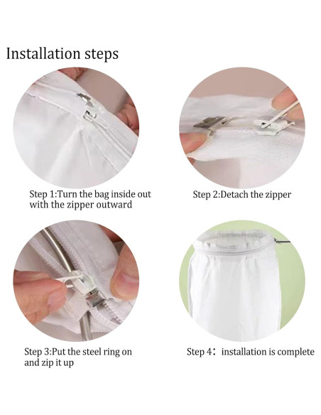 2 PC Bolsas Reutilizables para Filtrar Leche de Nueces IKJNMLP