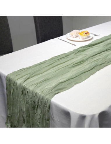 Paquete de 2 Caminos de Mesa Verde Salvia 304.8x88.9 cm MINEMYI