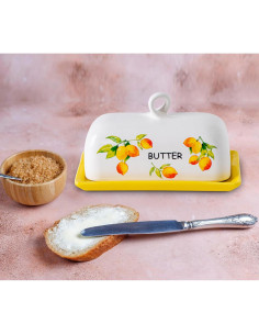 Plato de Mantequilla Cerámica Le Creuset Limón con Tapa 0.89kg 2