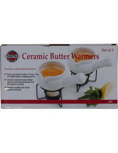 Set de 2 Calentadores de Mantequilla Norpro 210 Cerámica 80 ml 2