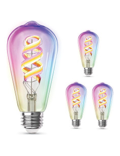Bombilla LED Inteligente Feit Electric ST21 RGBW 4 Pzas