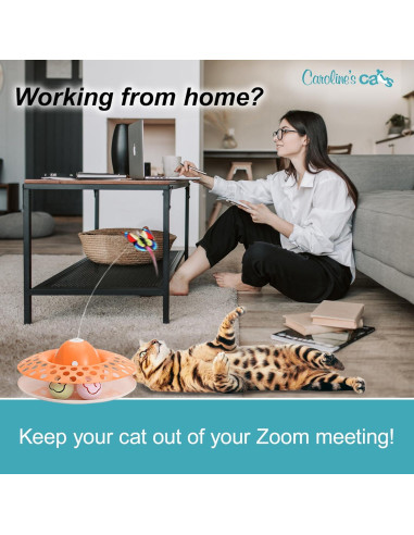 Juguete Interactivo para Gatos Caroline - Mariposa 2 en 1