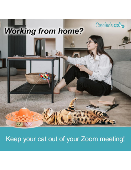 Juguete Interactivo para Gatos Caroline - Mariposa 2 en 1