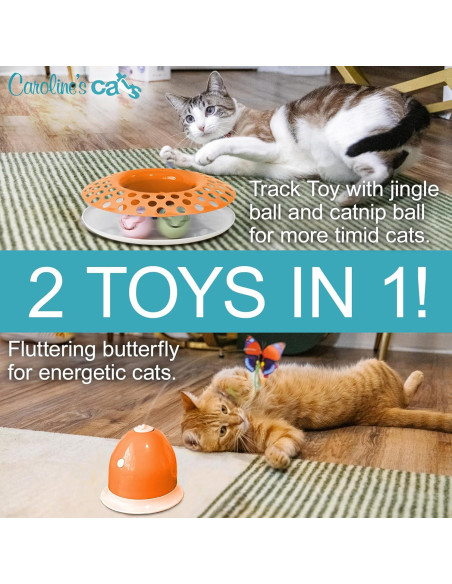 Juguete Interactivo para Gatos Caroline - Mariposa 2 en 1