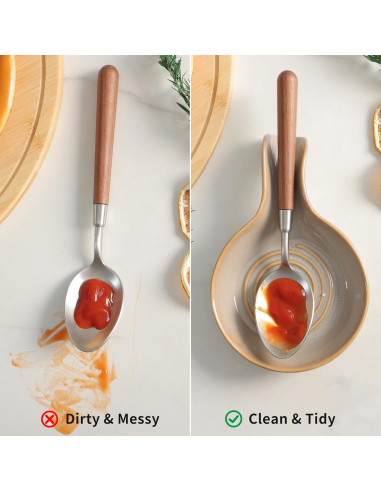 Soporte Redondo para Cucharas de Cerámica Fashionstorm 11.4x17.5cm