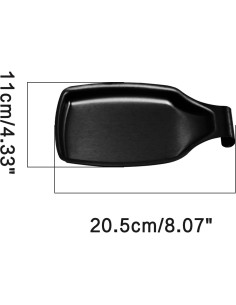 Reposap cucharas de acero inoxidable LVYKING negro amplio 2