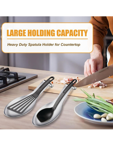 Soporte para Cucharas Acero Inoxidable Akamino 6 Pcs 23.6x24.9 cm