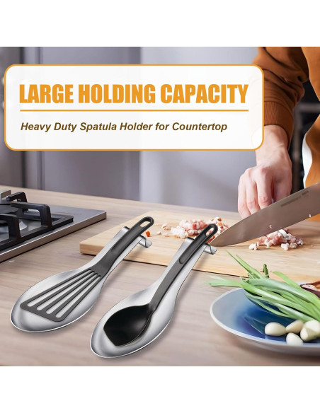 Soporte para Cucharas Acero Inoxidable Akamino 6 Pcs 23.6x24.9 cm