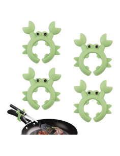 4 Soportes de Espátula de Cangrejo Silicona Verde Gosknor