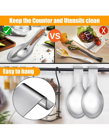 Soporte para Cucharas Acero Inoxidable Akamino 6 Pcs 23.6x24.9 cm