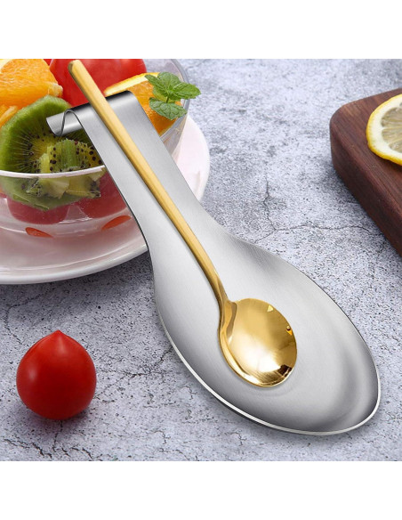 Soporte para Cucharas Acero Inoxidable Akamino 6 Pcs 23.6x24.9 cm