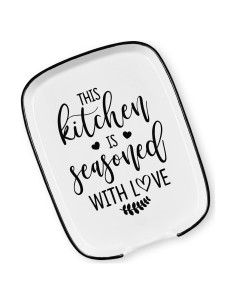 Soporte para Cucharas de Cerámica Msyueos 14.7x11.4cm Con Amor