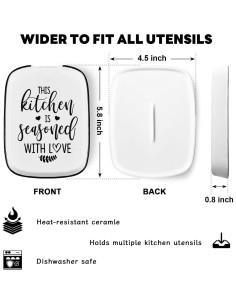 Soporte para Cucharas de Cerámica Msyueos 14.7x11.4cm Con Amor 2
