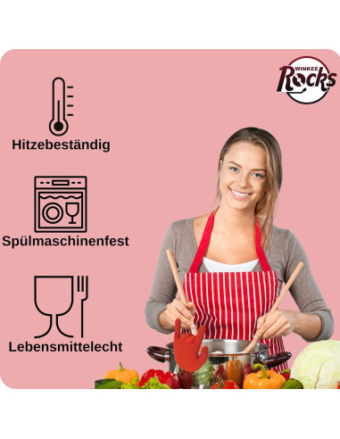 Soporte para Cucharas de Cocina Winkee Rocks - Silicona Resistente