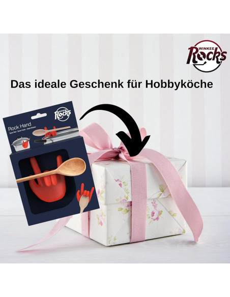 Soporte para Cucharas de Cocina Winkee Rocks - Silicona Resistente