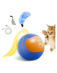 Juguete Interactivo para Gatos Migipaws Bola Rodante Azul