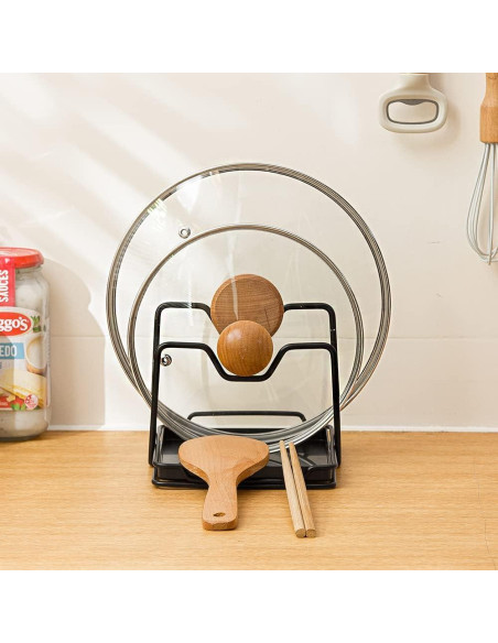 Soporte para Tablas de Cortar SUNFICON con Bandeja Goteo Negra