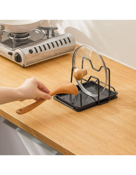 Soporte para Tablas de Cortar SUNFICON con Bandeja Goteo Negra