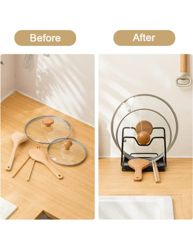 Soporte para Tablas de Cortar SUNFICON con Bandeja Goteo Negra