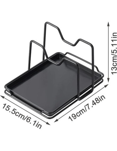 Soporte para Tablas de Cortar SUNFICON con Bandeja Goteo Negra