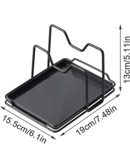 Soporte para Tablas de Cortar SUNFICON con Bandeja Goteo Negra