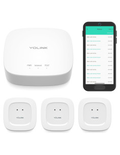 Kit de Inicio Hogar Inteligente YoLink con 3 Sensores de Agua