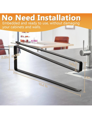 Organizador de Tapas de Tazas Lucasden 2 Paquete Negro