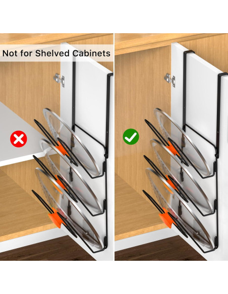 Organizador de Tapa de Olla YIGII 2 Piezas para Gabinete