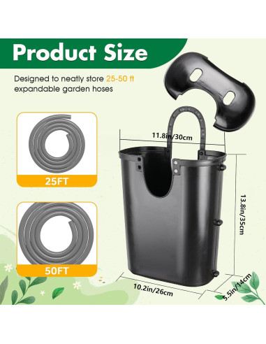 Maceta Soporte para Manguera de Jardín Tryitsbest 35.1x30cm