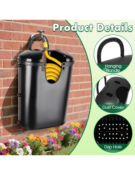 Maceta Soporte para Manguera de Jardín Tryitsbest 35.1x30cm