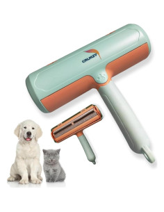 Rodillo Eliminador de Pelo de Mascota CALMZY Verde y Naranja 2