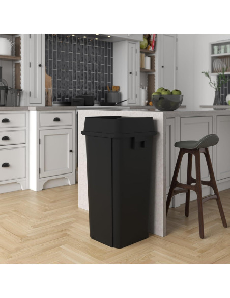 Cubo de Basura Comercial Regal Altair 87 L Negro con Tapa