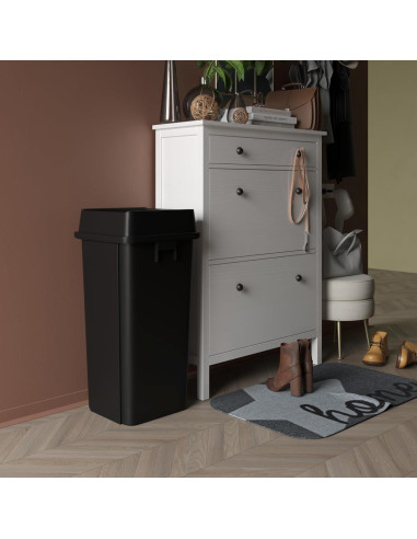 Cubo de Basura Comercial Regal Altair 87 L Negro con Tapa