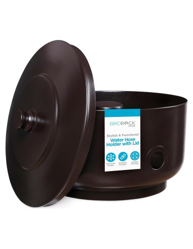 Maceta para Mangueras BIRDROCK HOME 30.48m Bronce Aceitado