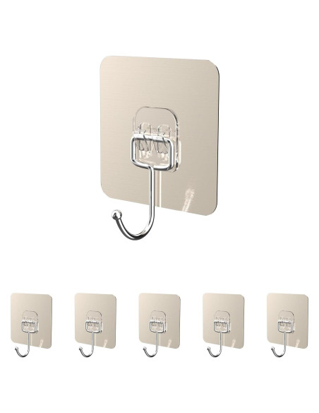 Ganchos Adhesivos Ajrwiiy para Tapa de Olla - Paquete de 5