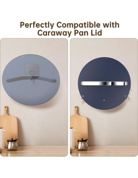 Ganchos Adhesivos Ajrwiiy para Tapa de Olla - Paquete de 5