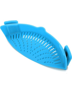 Colador de Silicona ZYluoke Ajustable Manos Libres Azul 2