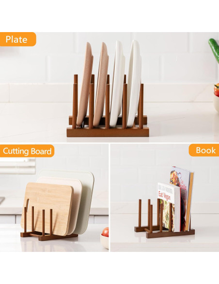 Estante de Secado HBlife de Madera de Teak 4 Ranuras Estante de Secado HBlife de Madera de Teak 4 Ranuras